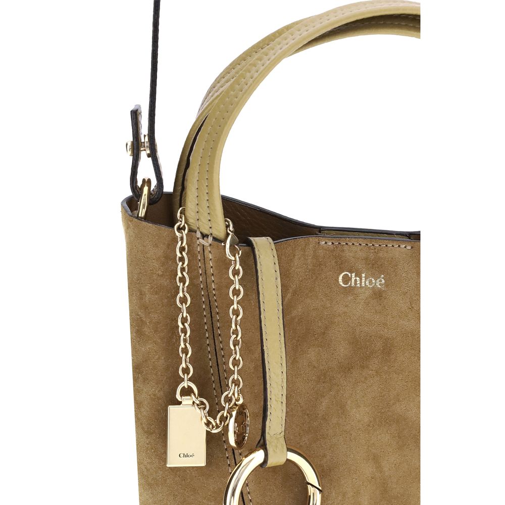 Suede Spin Handbag