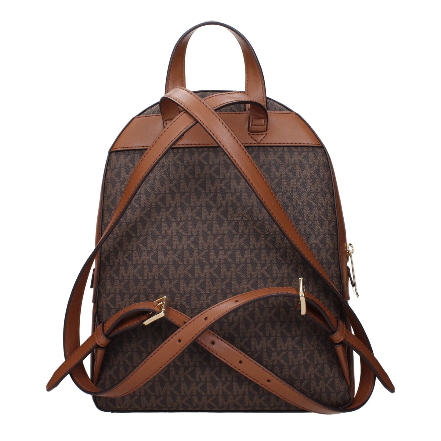 Brown Fabric Backpacks Michael Kors