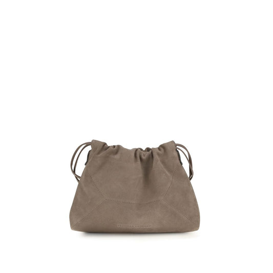 Beige Calf Leather Bos Taurus Clutch Bag