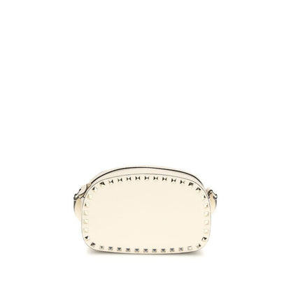 Beige Calf Leather Bos Taurus Shoulder Bag