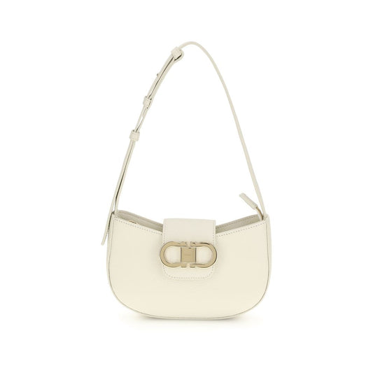 White Calf Leather Bos Taurus Shoulder Bag