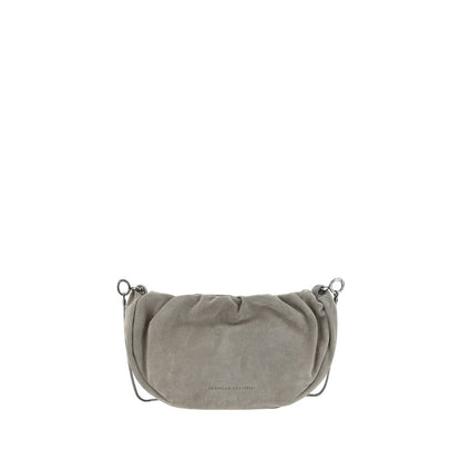 Suede Shoulder Bag Brunello Cucinelli