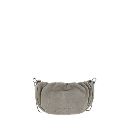 Suede Shoulder Bag Brunello Cucinelli