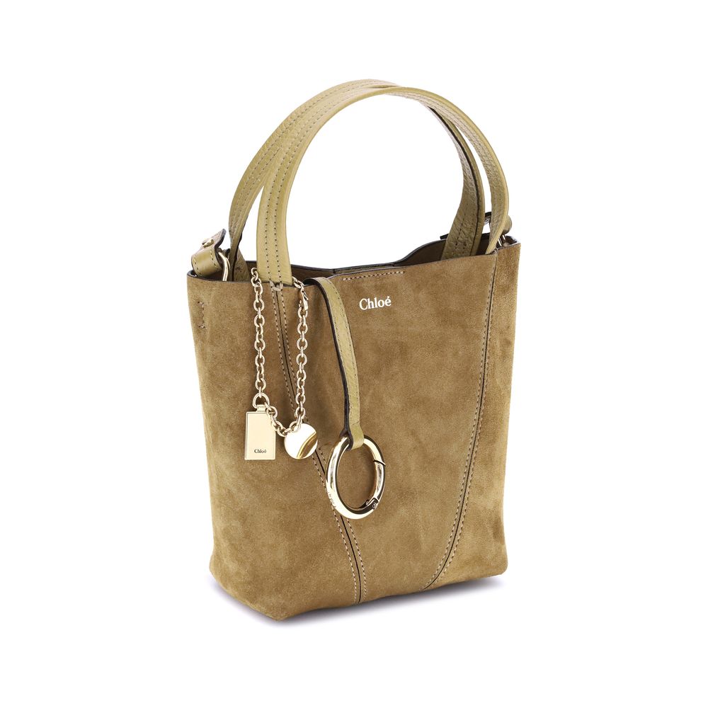 Suede Spin Handbag