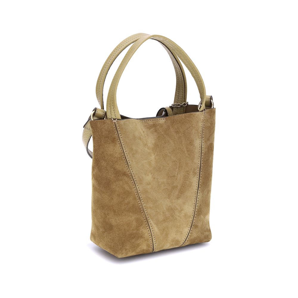 Suede Spin Handbag
