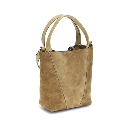 Suede Spin Handbag