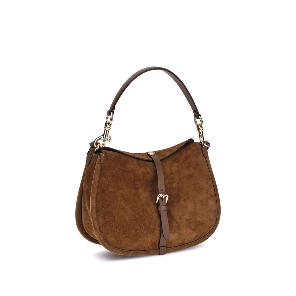 Suede Pony Shoulder Bag