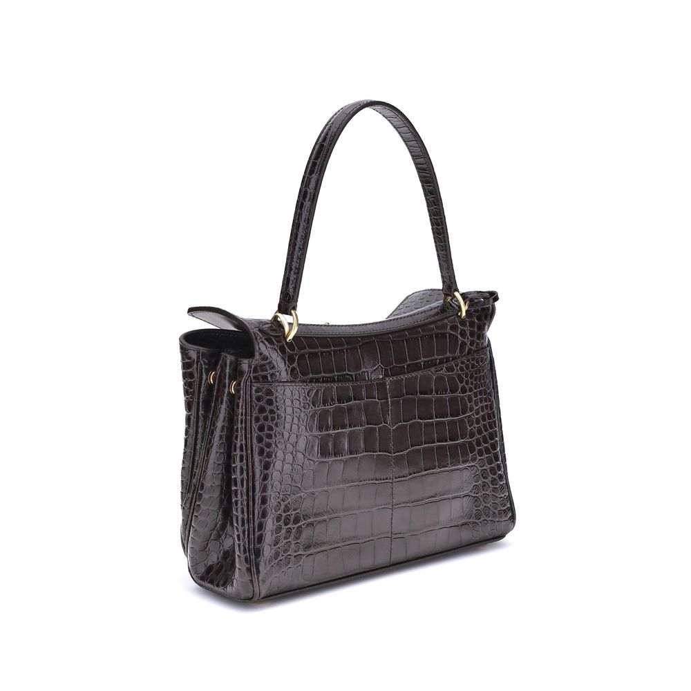 Rodeo Shoulder Bag in crocodile-print leather Balenciaga