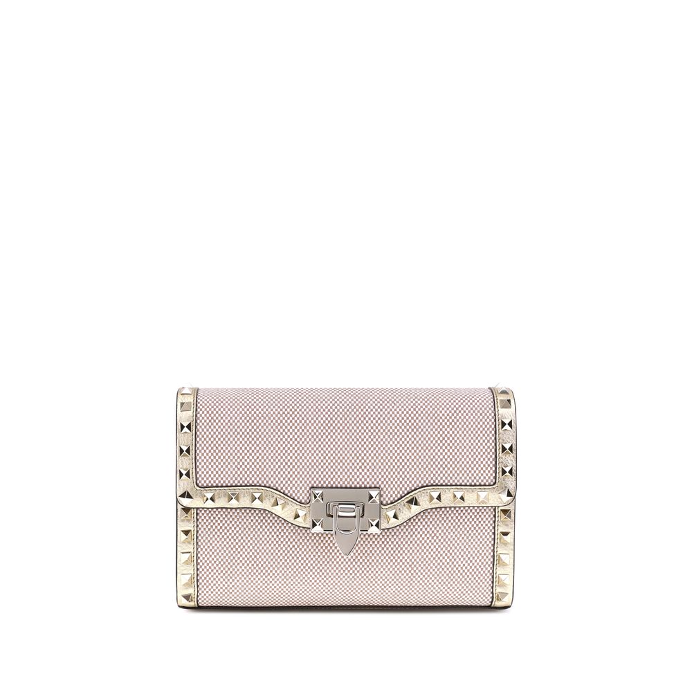 Small canvas Rockstud Shoulder Bag Valentino Garavani