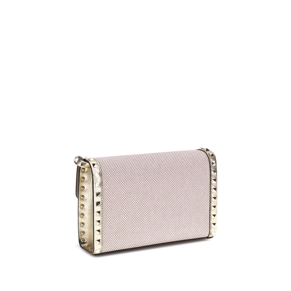 Small canvas Rockstud Shoulder Bag Valentino Garavani