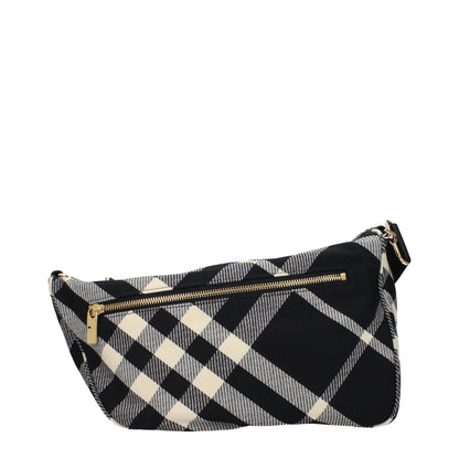 Black Fabric Crossbody Bags Burberry