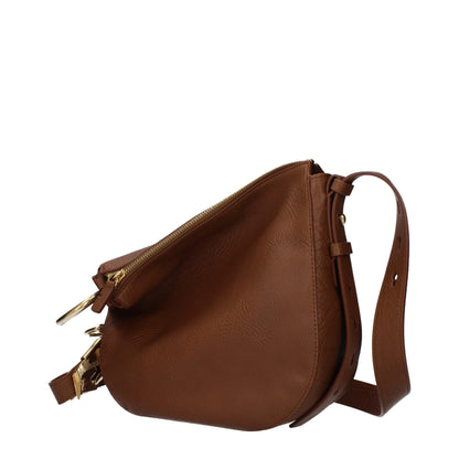 Brown Leather Crossbody Bags Burberry