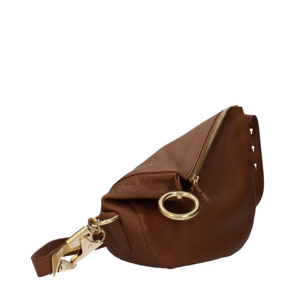 Brown Leather Crossbody Bags Burberry