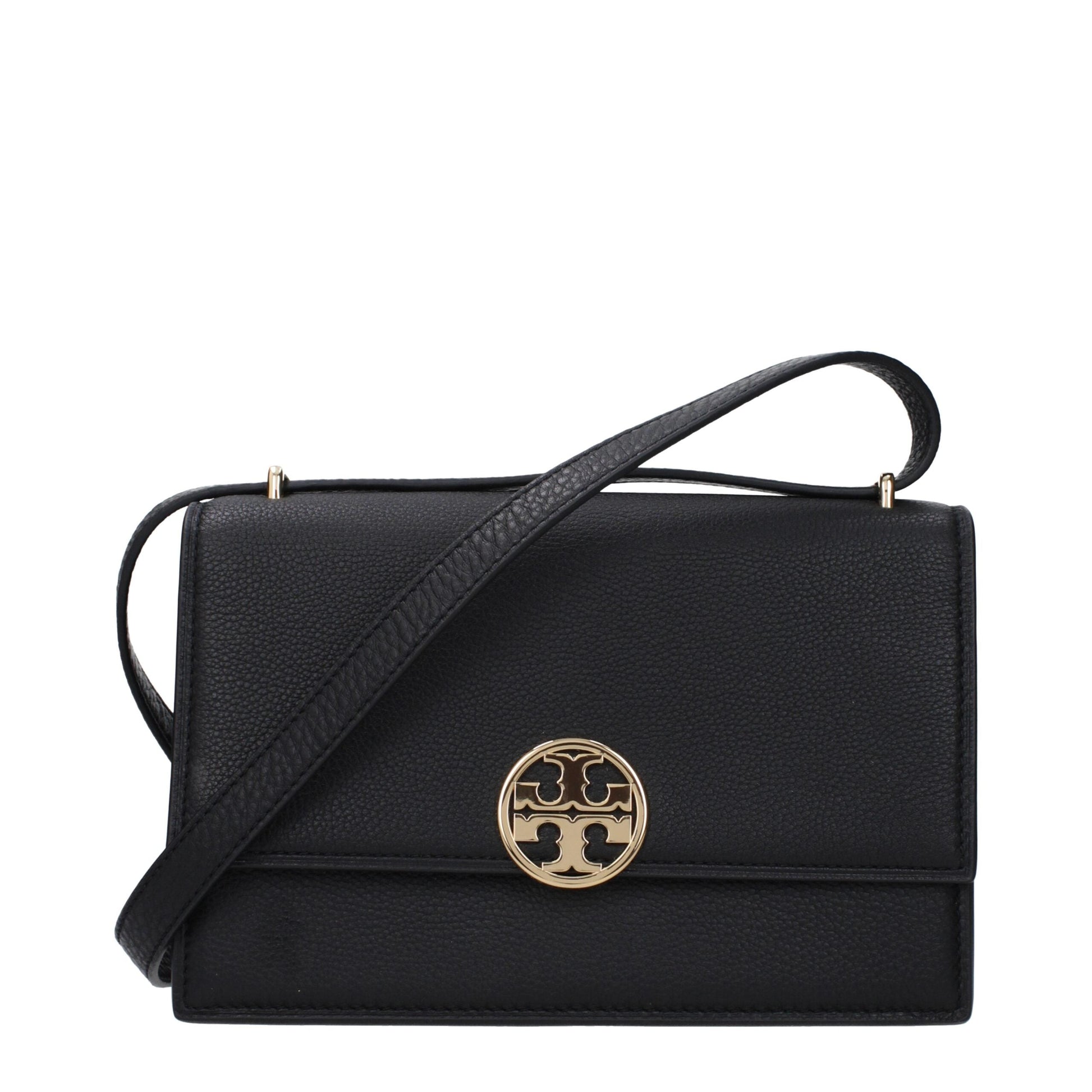Black Leather Crossbody Bags Tory Burch