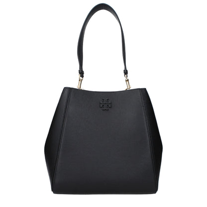 Black Leather Shoulder Bags Tory Burch