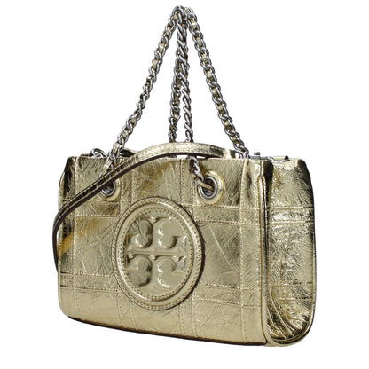 Gold Leather Handbags Tory Burch