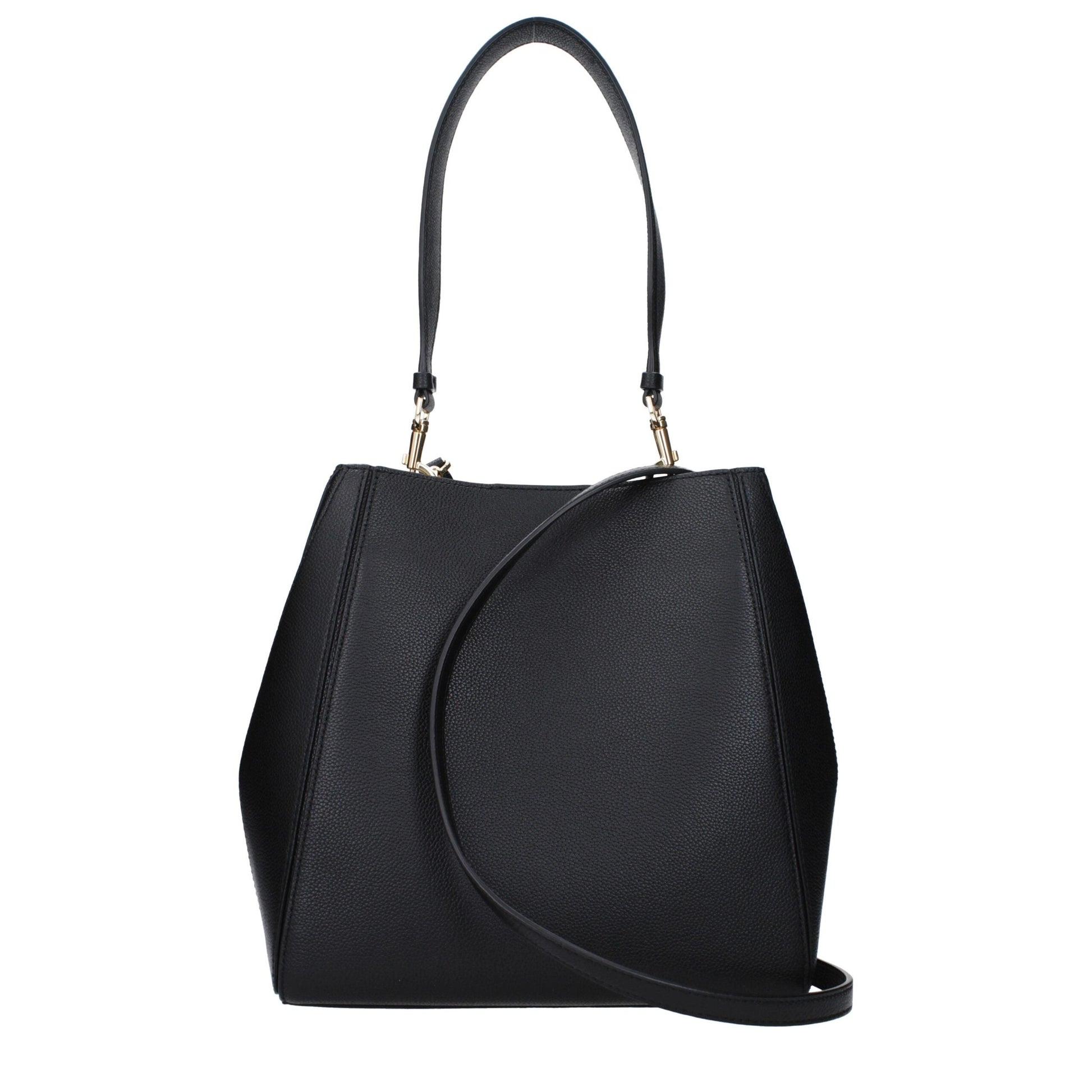 Black Leather Shoulder Bags Tory Burch
