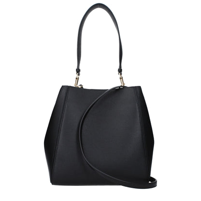 Black Leather Shoulder Bags Tory Burch