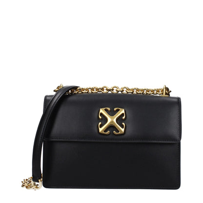 Black Leather Crossbody Bags Off-White