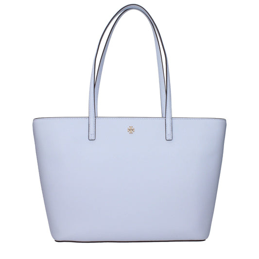 Light Blue Leather Shoulder Bags Tory Burch