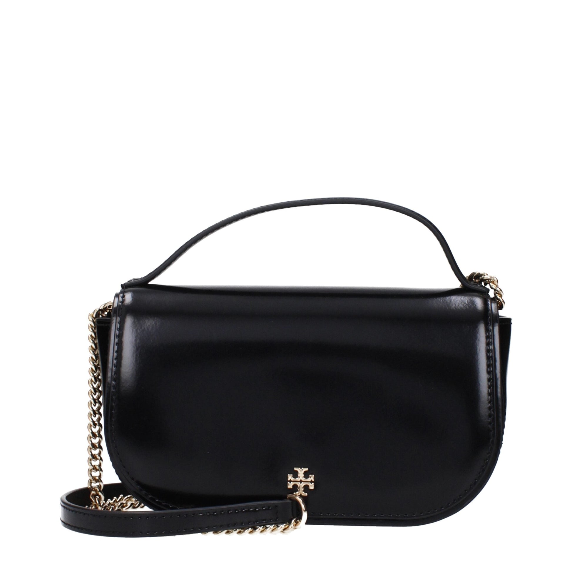 Black Leather Handbags Tory Burch