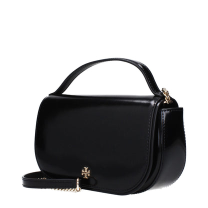 Black Leather Handbags Tory Burch