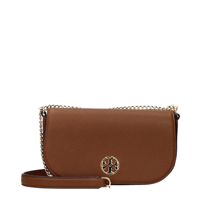 Brown Leather Crossbody Bags Tory Burch