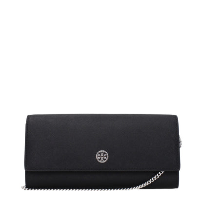Black Leather Clutch Bags Tory Burch