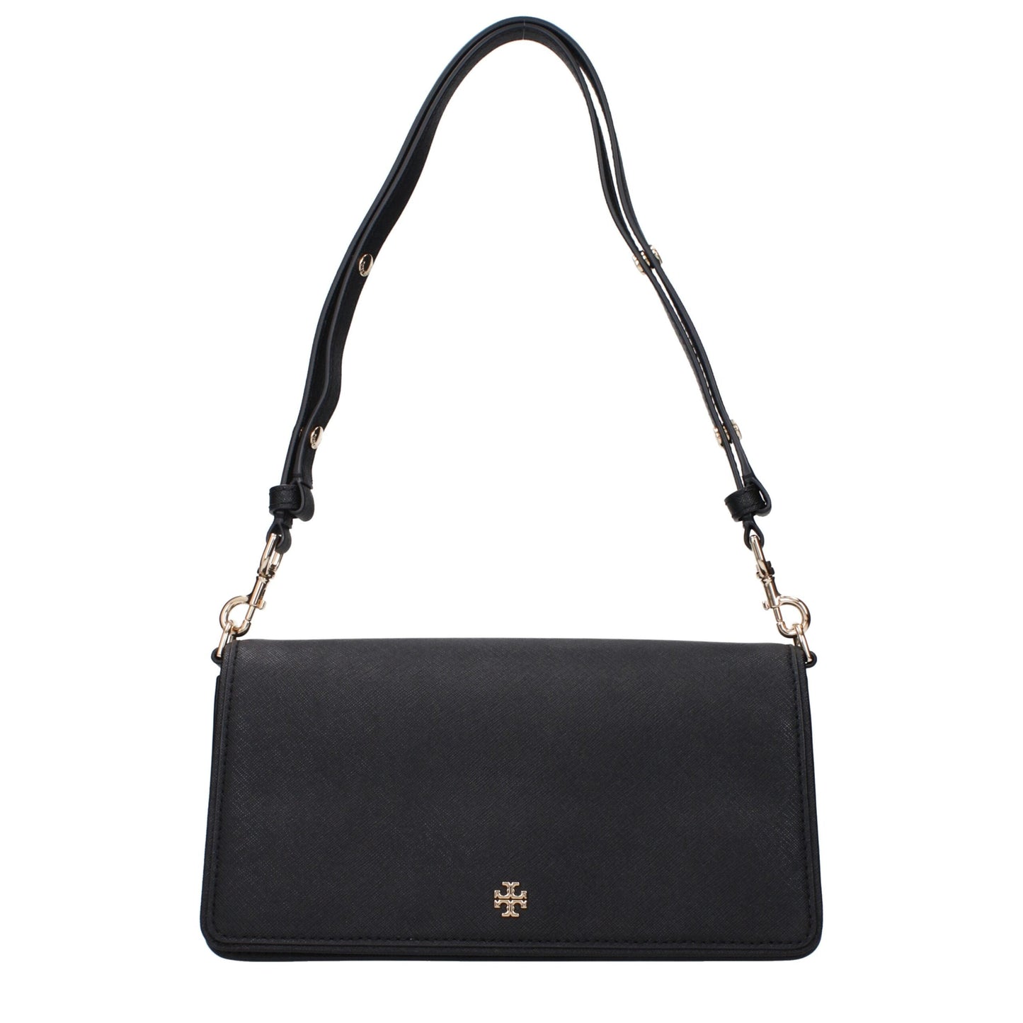 Black Leather Shoulder Bags Tory Burch