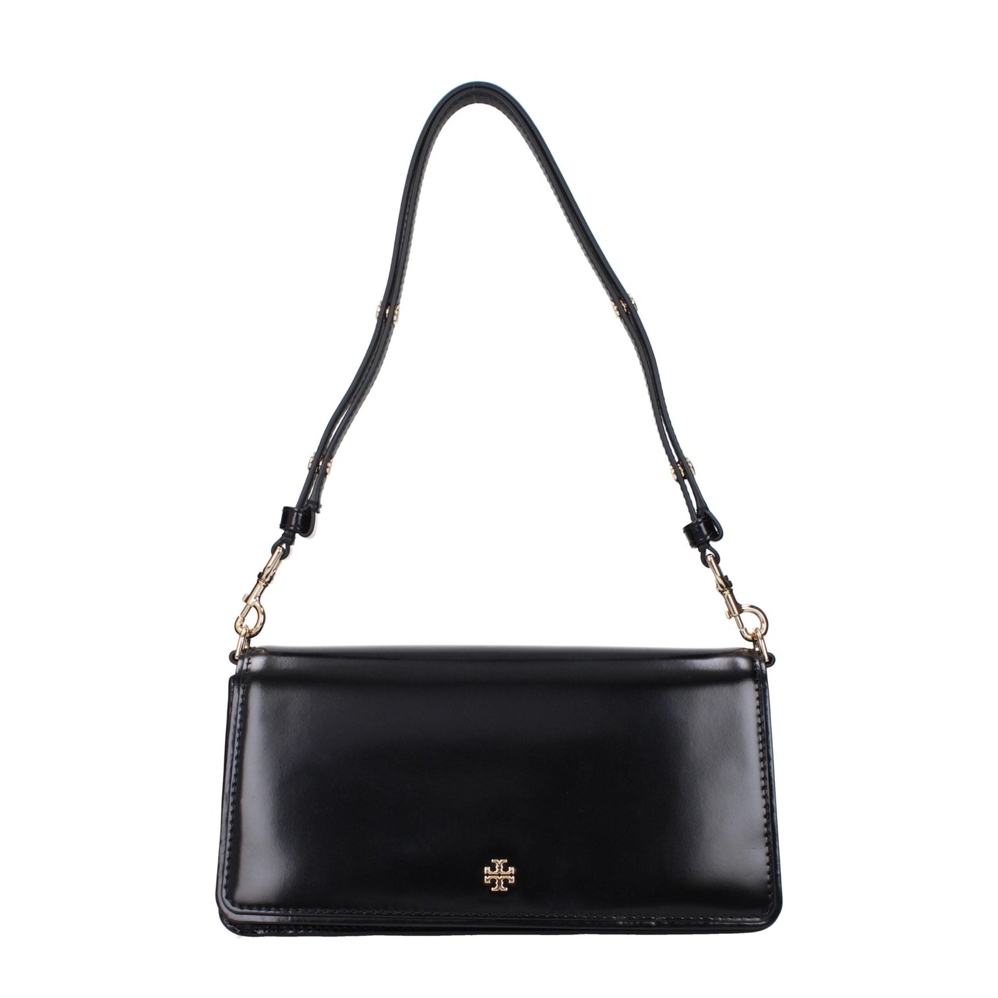 Black Leather Shoulder Bags Tory Burch