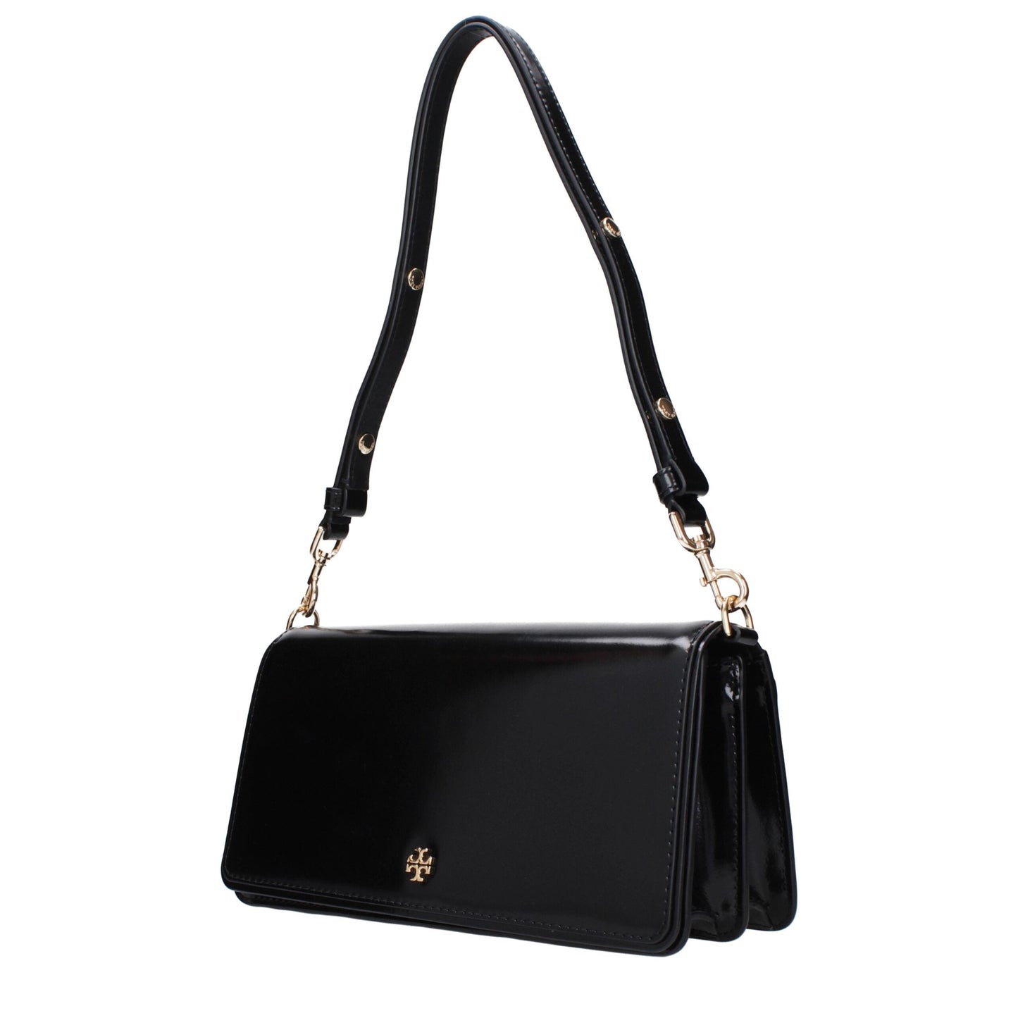 Black Leather Shoulder Bags Tory Burch