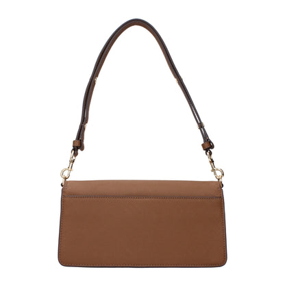 Brown Leather Shoulder Bags Tory Burch