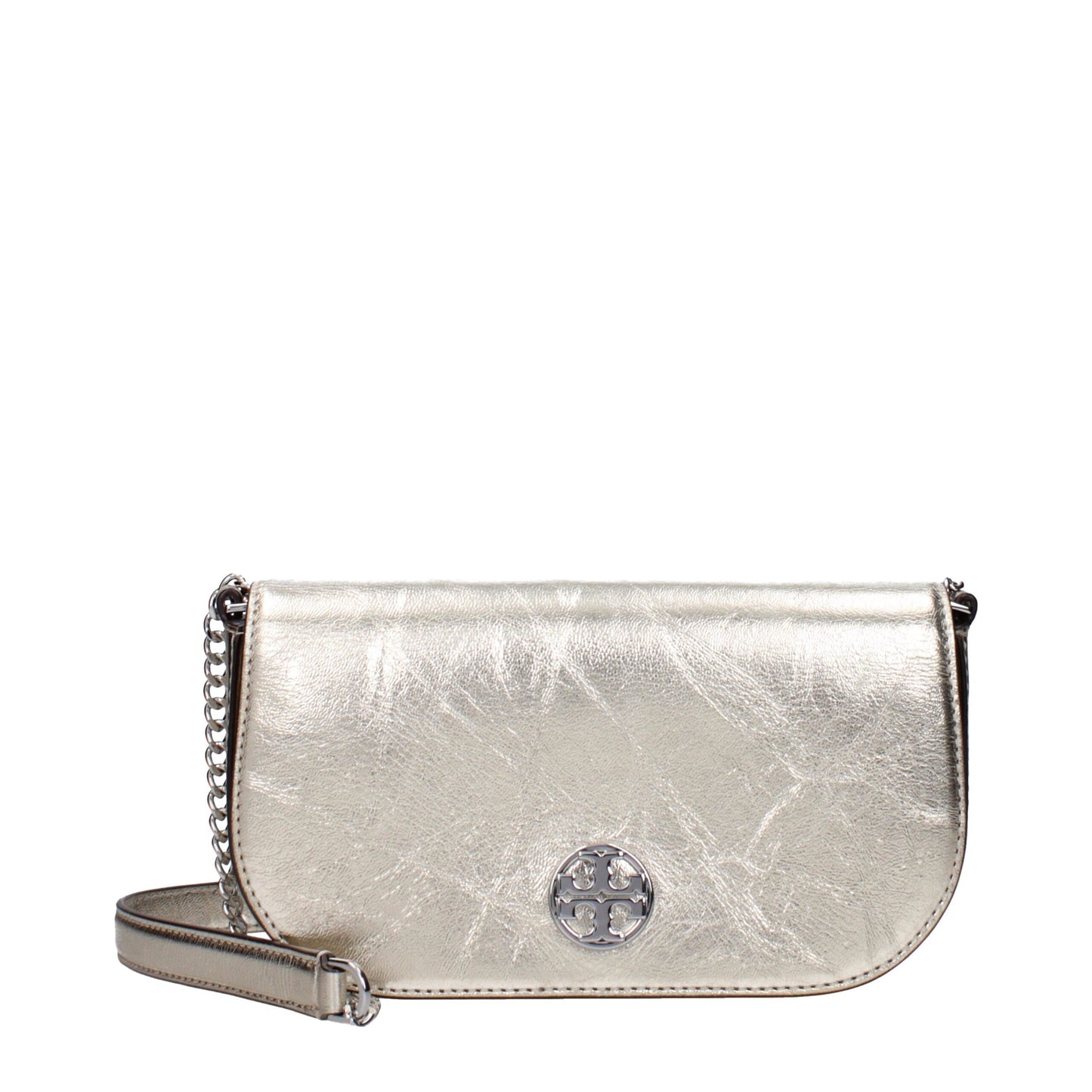 Gold Leather Crossbody Bags Tory Burch