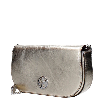 Gold Leather Crossbody Bags Tory Burch
