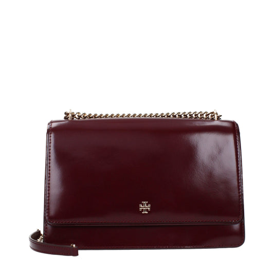 Red Leather Crossbody Bags Tory Burch