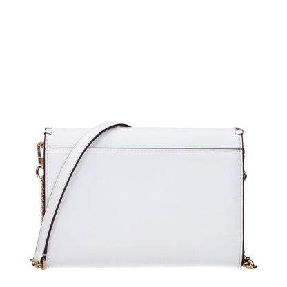 White Leather Clutch Bags Tory Burch