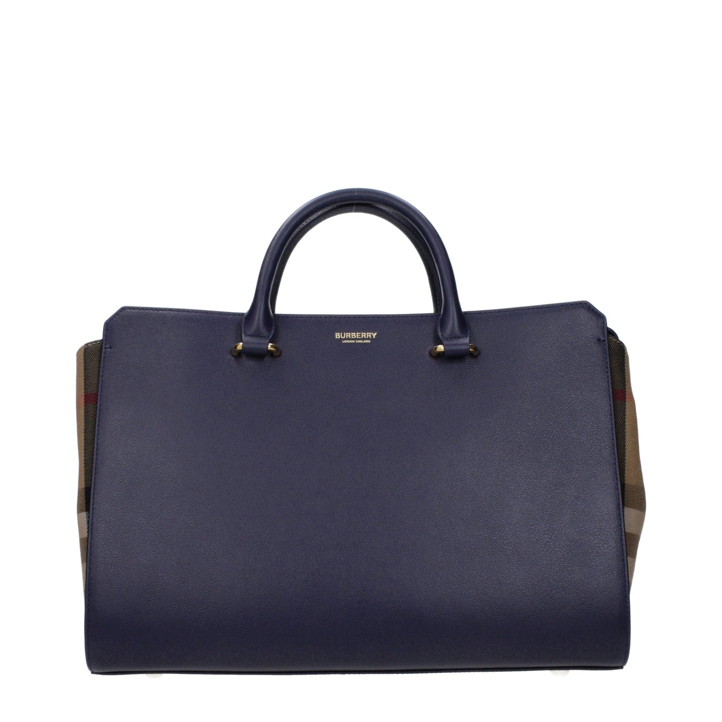 Blue Leather Handbags Burberry