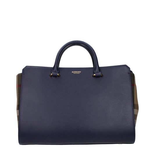 Blue Leather Handbags Burberry