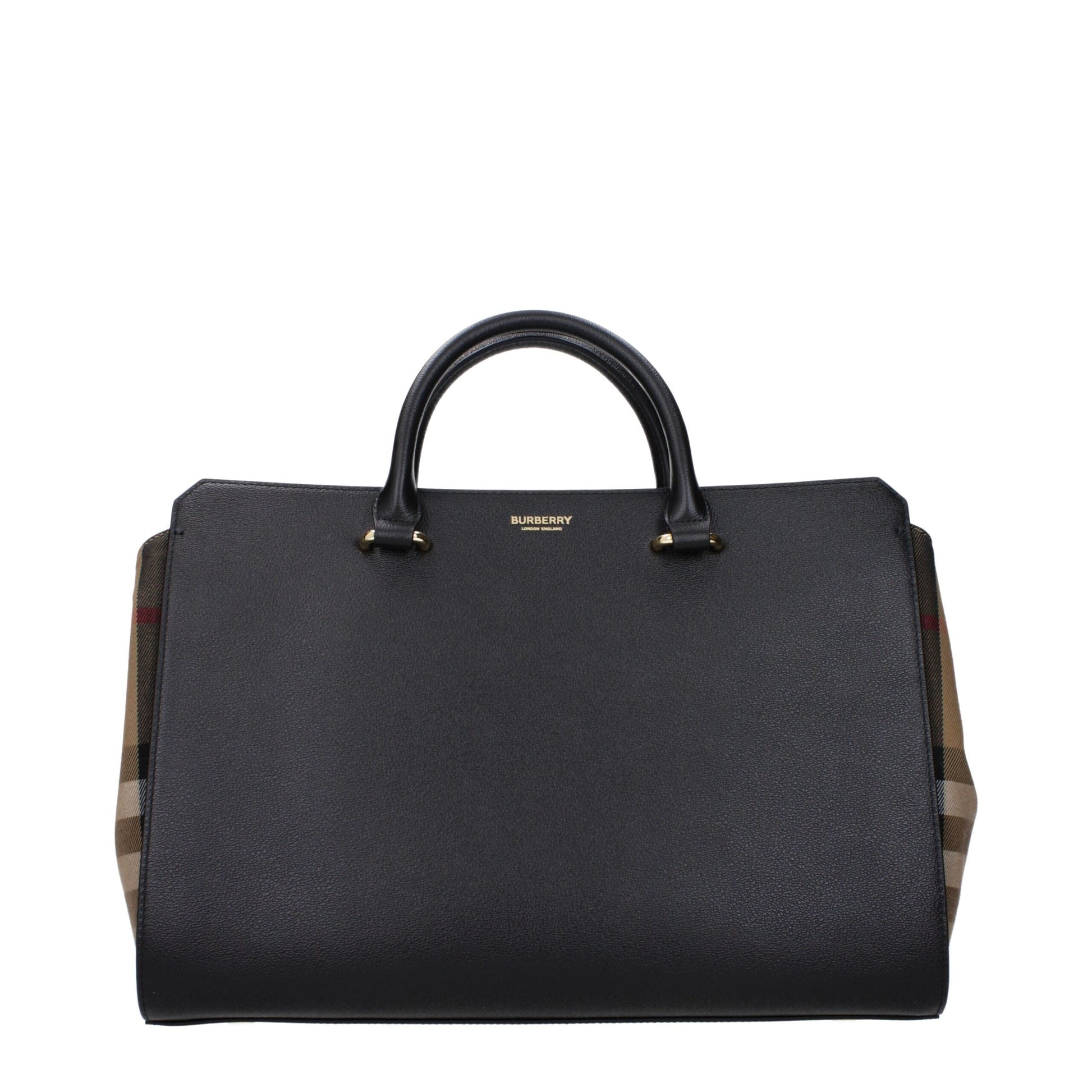 Black Leather Handbags Burberry