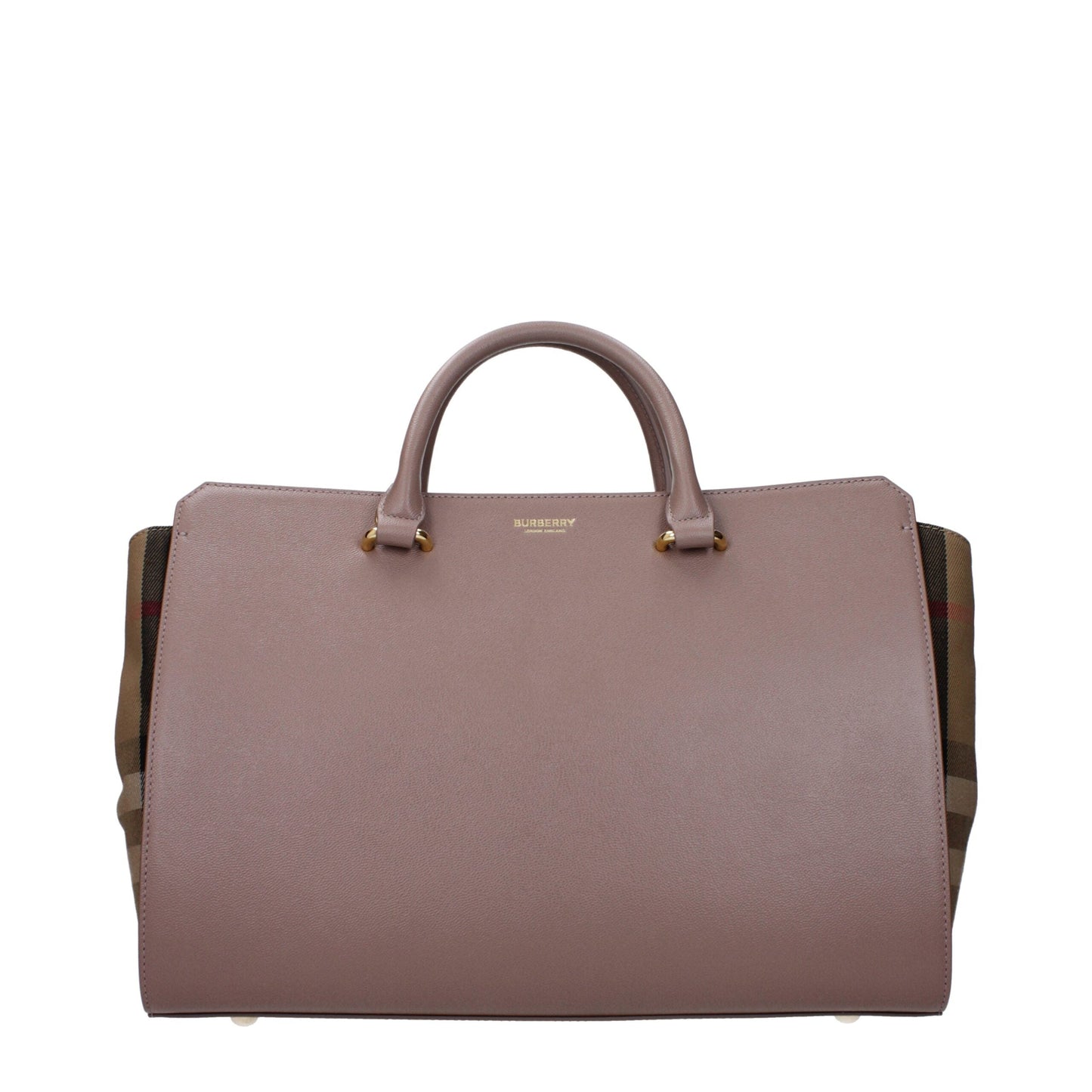 Gray Leather Handbags Burberry