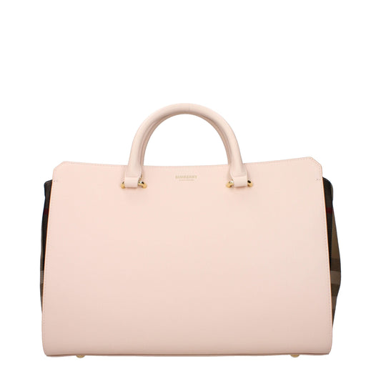 Pink Leather Handbags Burberry
