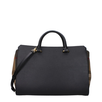 Black Leather Handbags Burberry