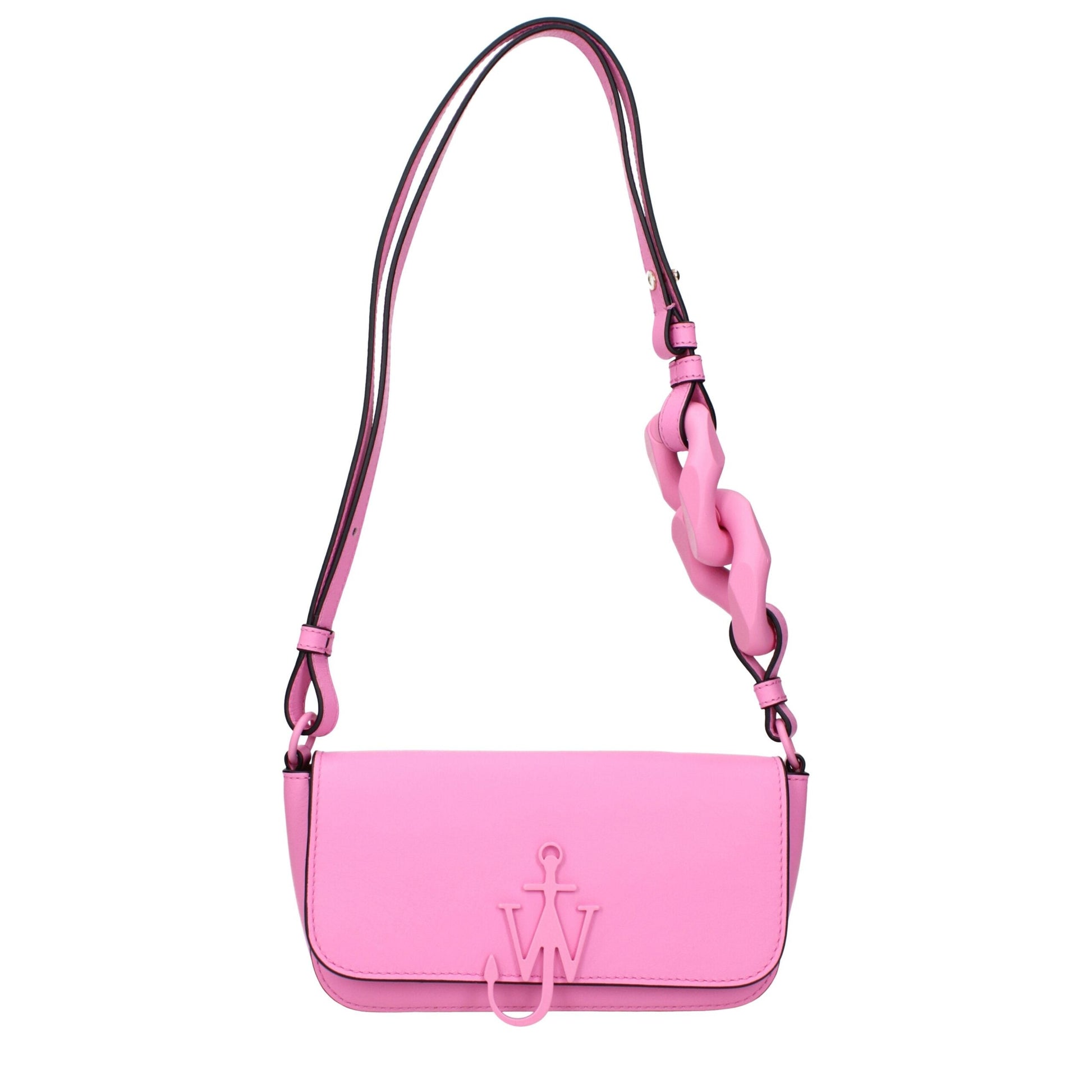 Pink Leather Shoulder Bags Jw Anderson