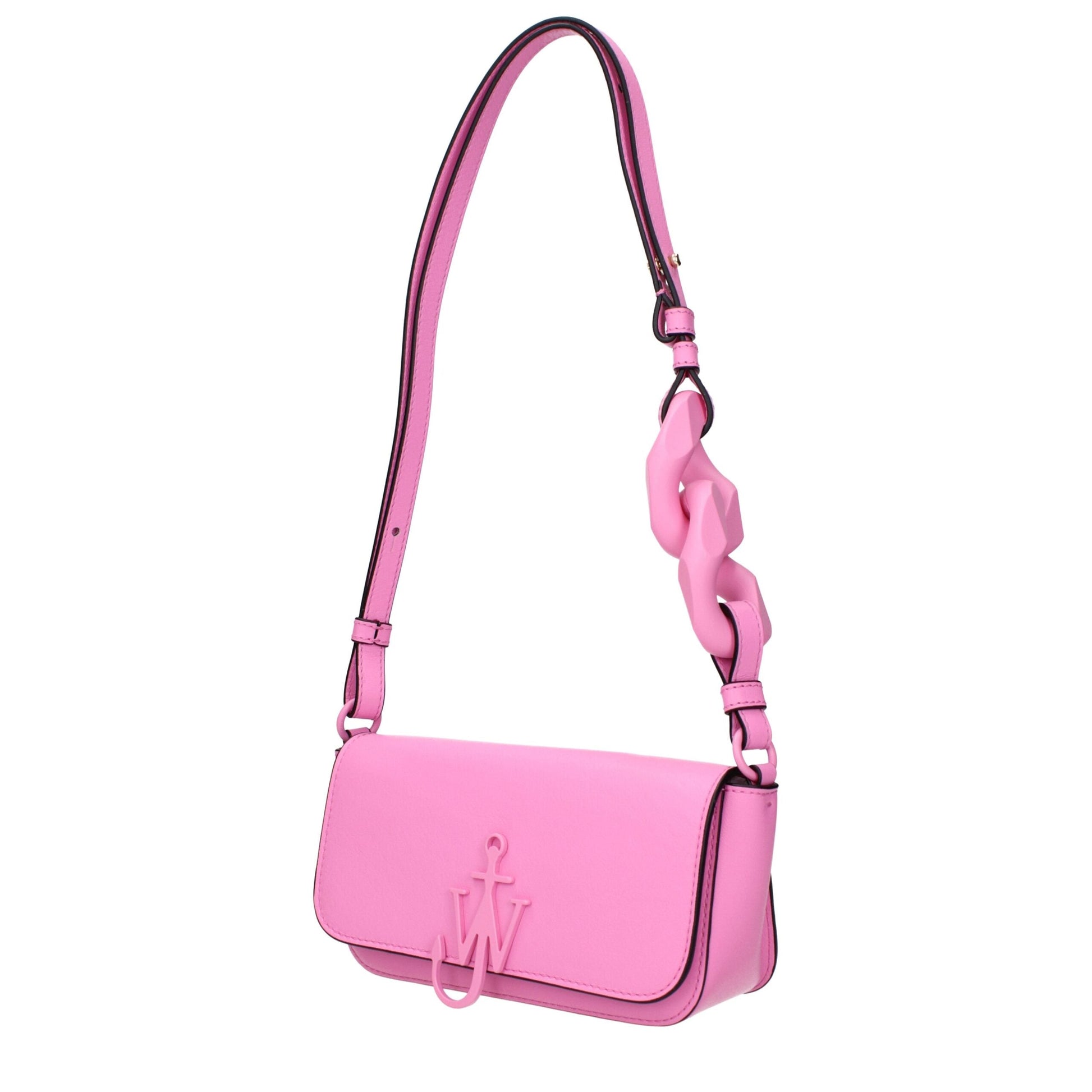 Pink Leather Shoulder Bags Jw Anderson