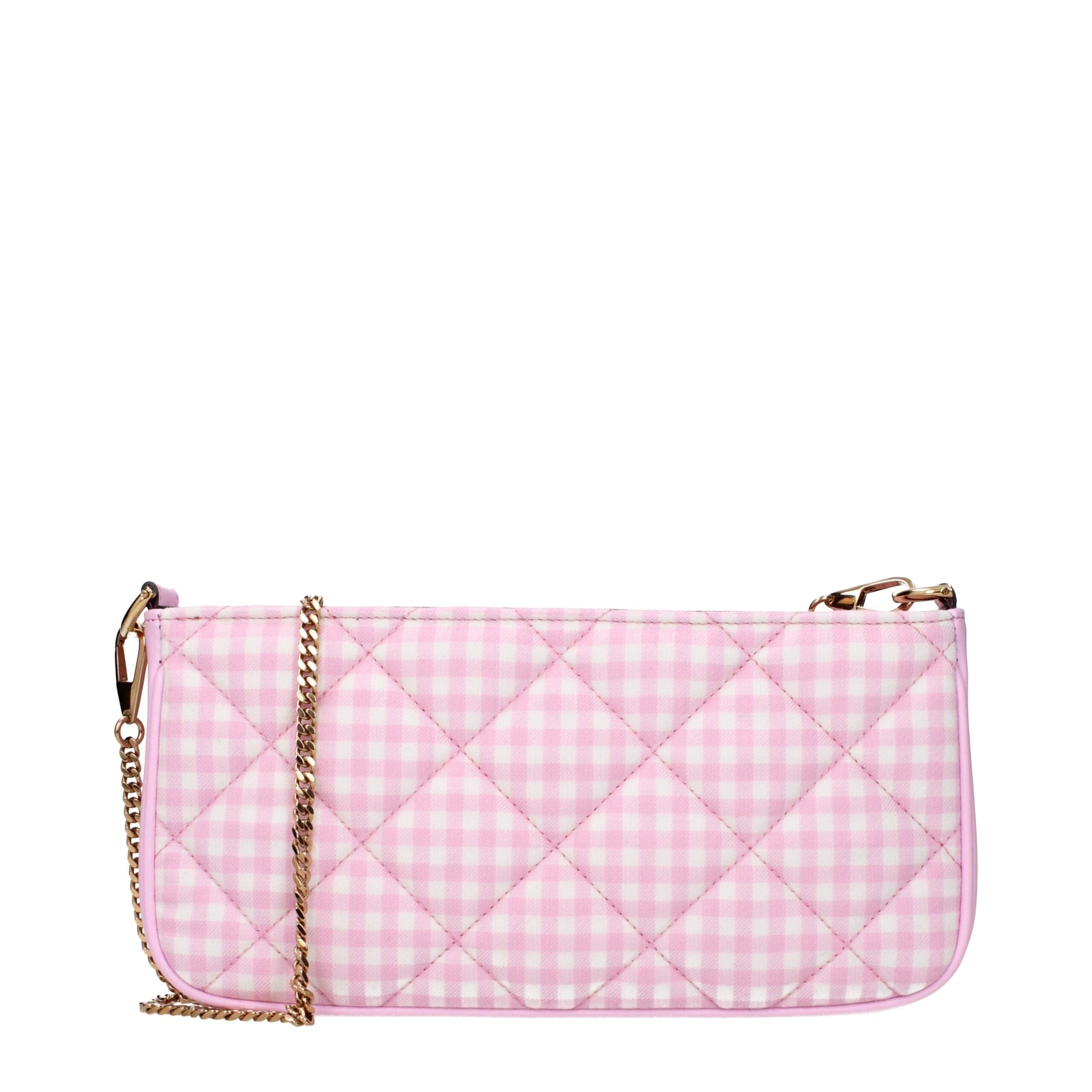 Pink Fabric Shoulder Bags Versace