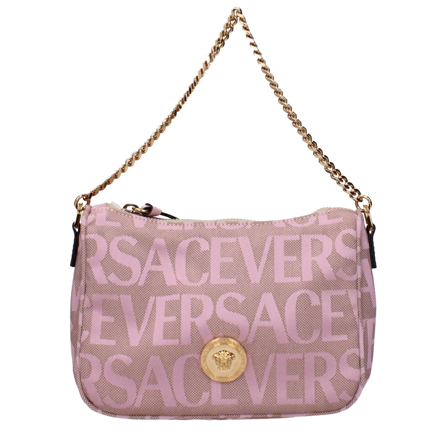 Pink Fabric Handbags Versace