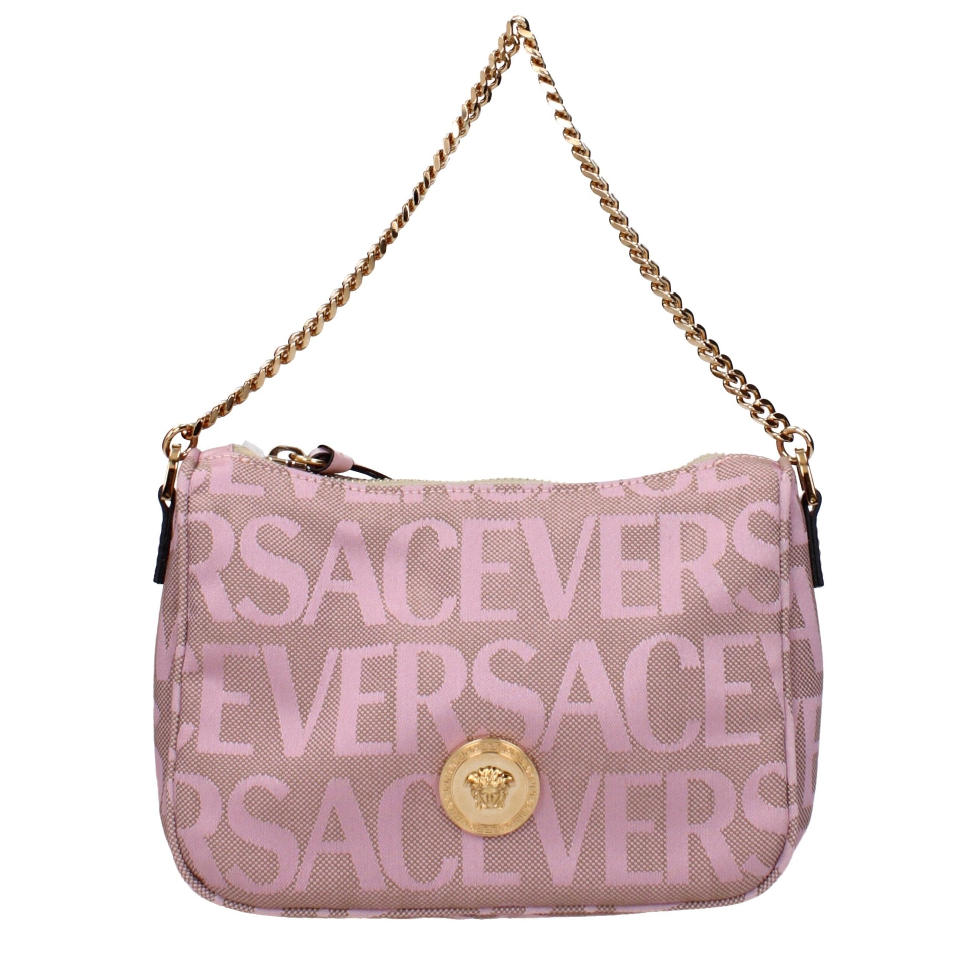 Pink Fabric Handbags Versace