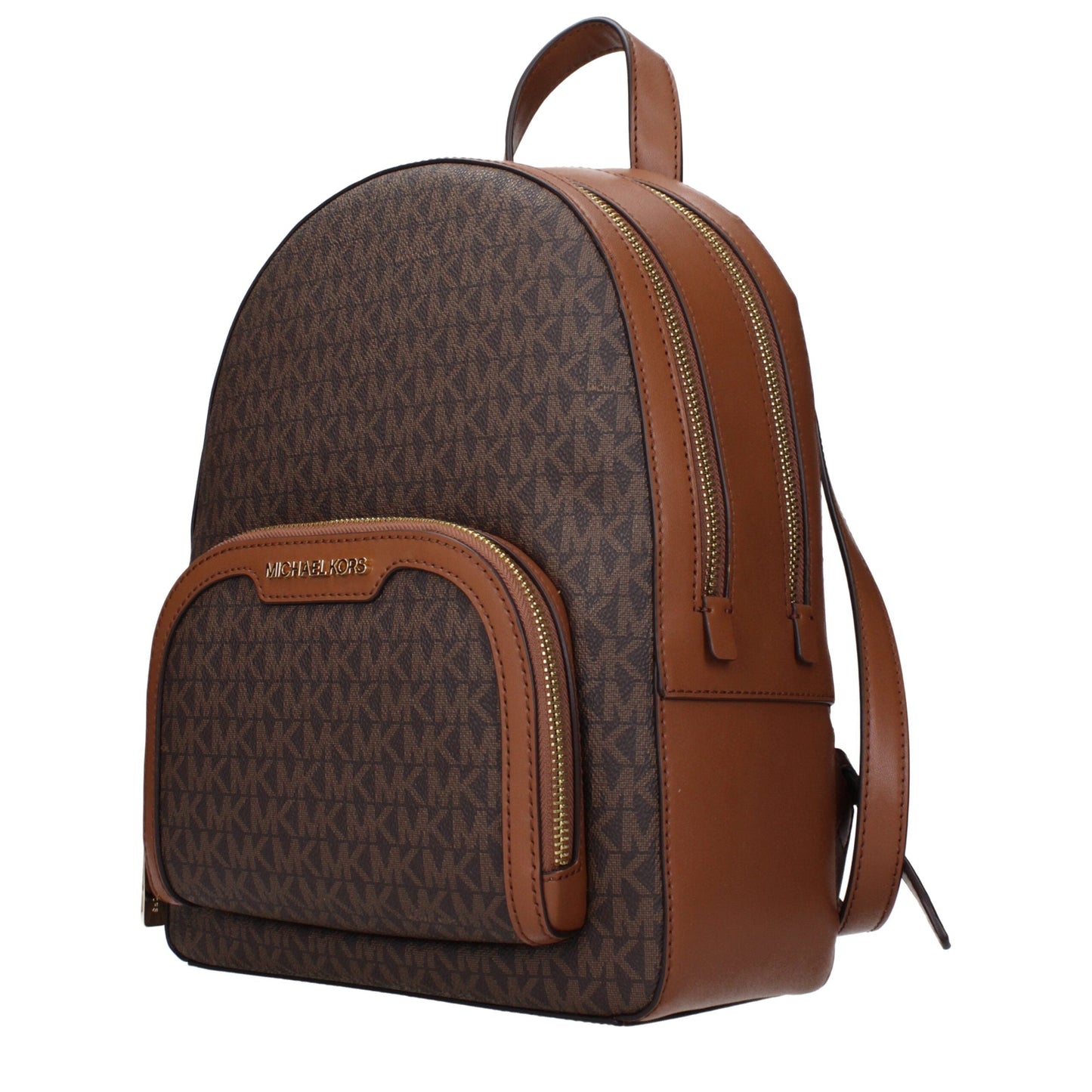 Brown Fabric Backpacks Michael Kors