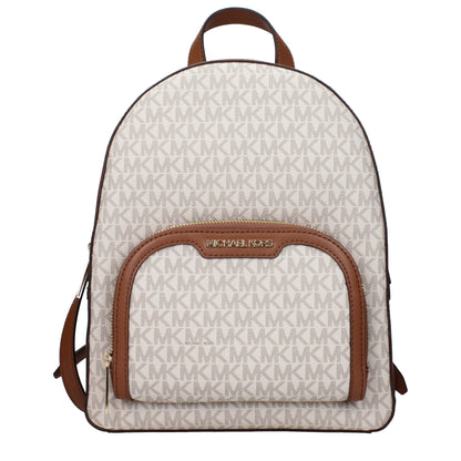 Beige Fabric Backpacks Michael Kors