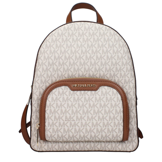 Beige Fabric Backpacks Michael Kors